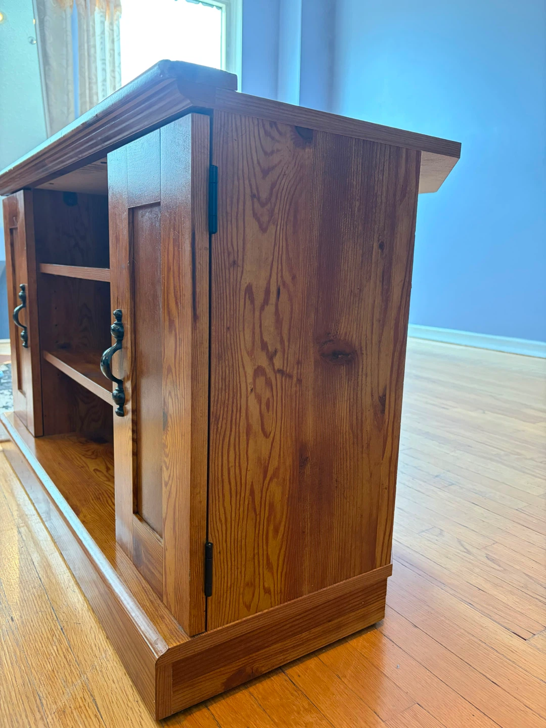 Beautiful Wood TV Stand / Entertainment Centre  Rustic Style - photo 4
