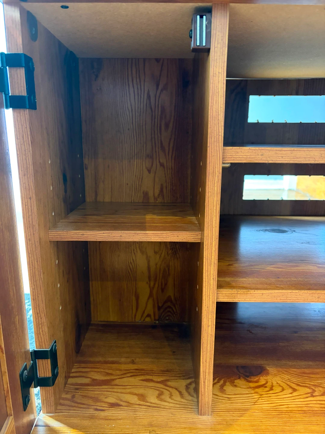 Beautiful Wood TV Stand / Entertainment Centre  Rustic Style - photo 5