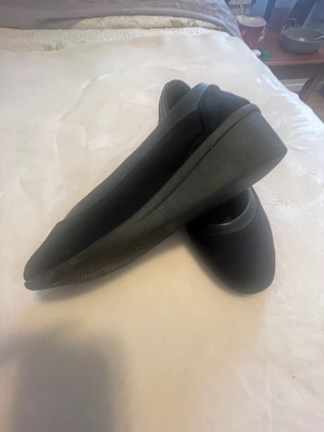 Black Women's Wedge Shoes Size 8 - photo 2