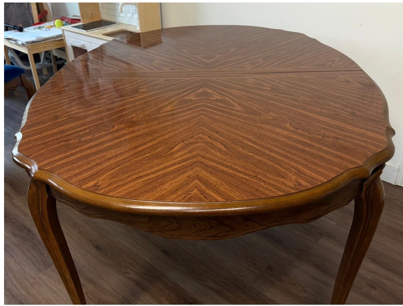 Vintage provincial Dining Table and 6 Chairs - photo 3