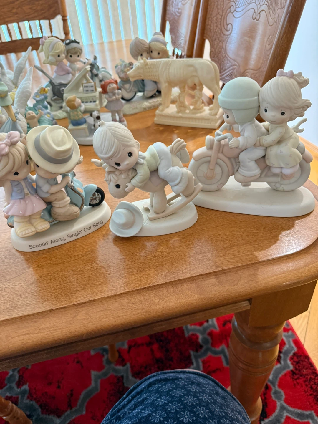 12 Precious Moments, 1 Pinocchio, 1 Romulus & Remus Figurine