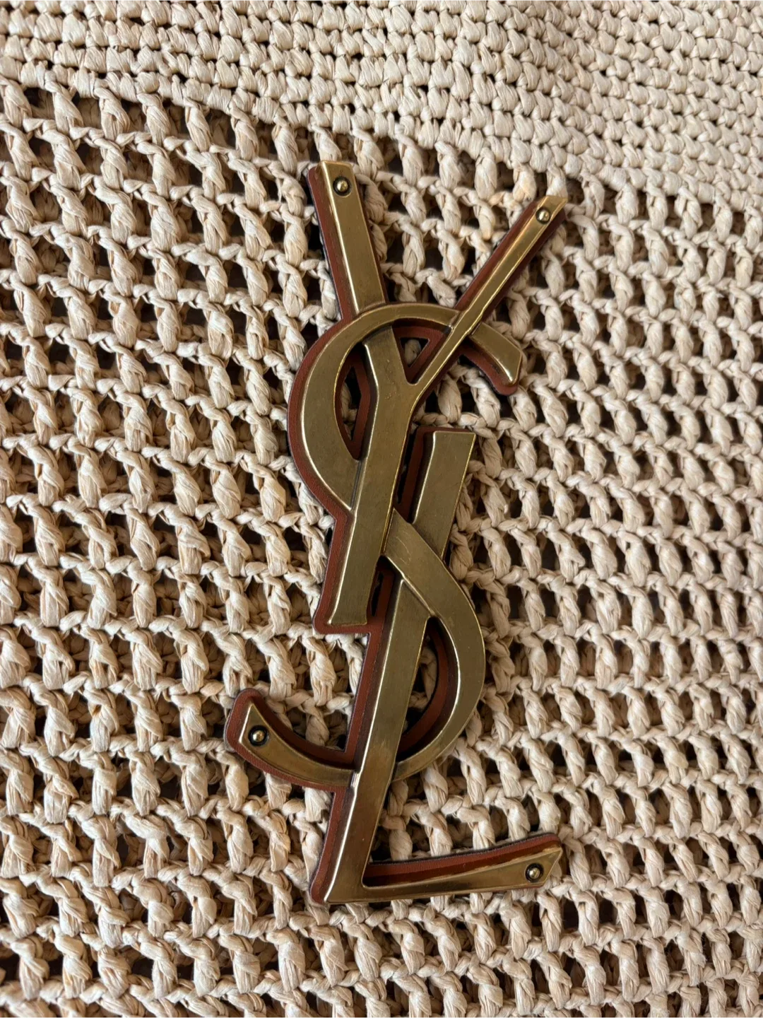 NEW Saint Laurent Icare Raffia Tote Bag - photo 2