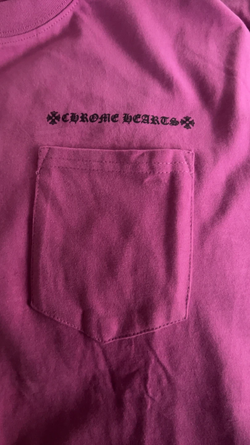 Chrome Hearts Purple Pocket T-Shirt - photo 3