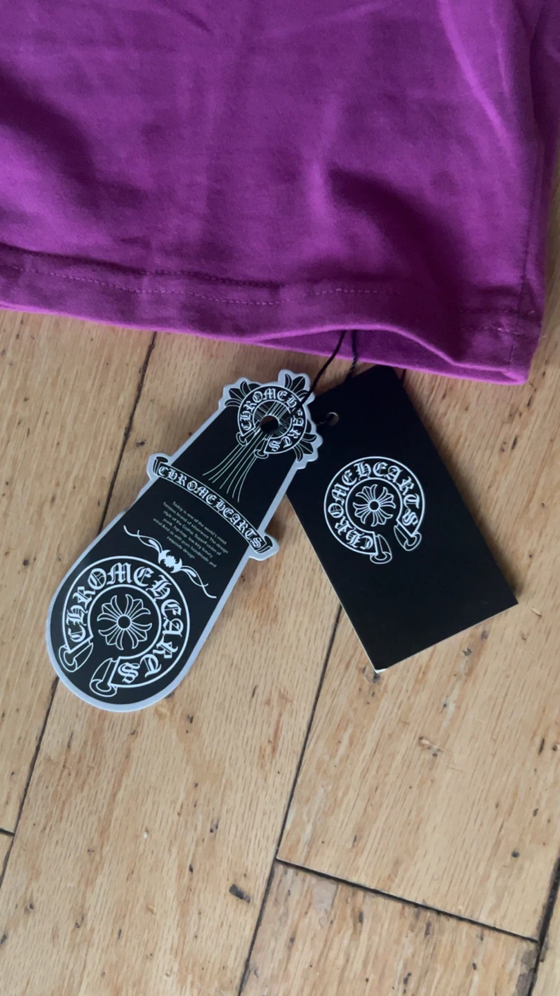 Chrome Hearts Purple Pocket T-Shirt - photo 4