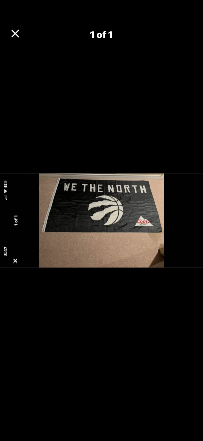 Toronto Raptors We The North Coors Light Flag