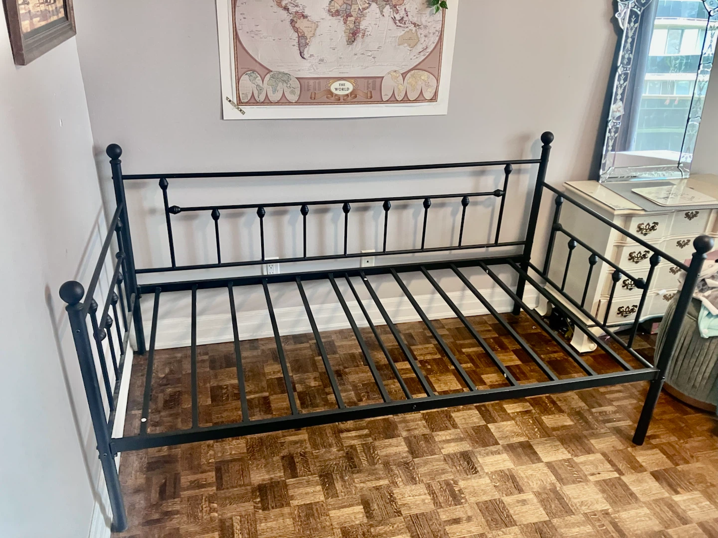 Black Metal Twin Bed Frame