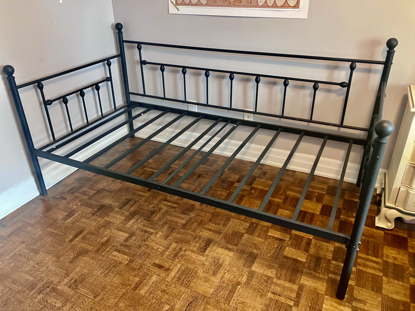 Black Metal Twin Bed Frame - photo 3