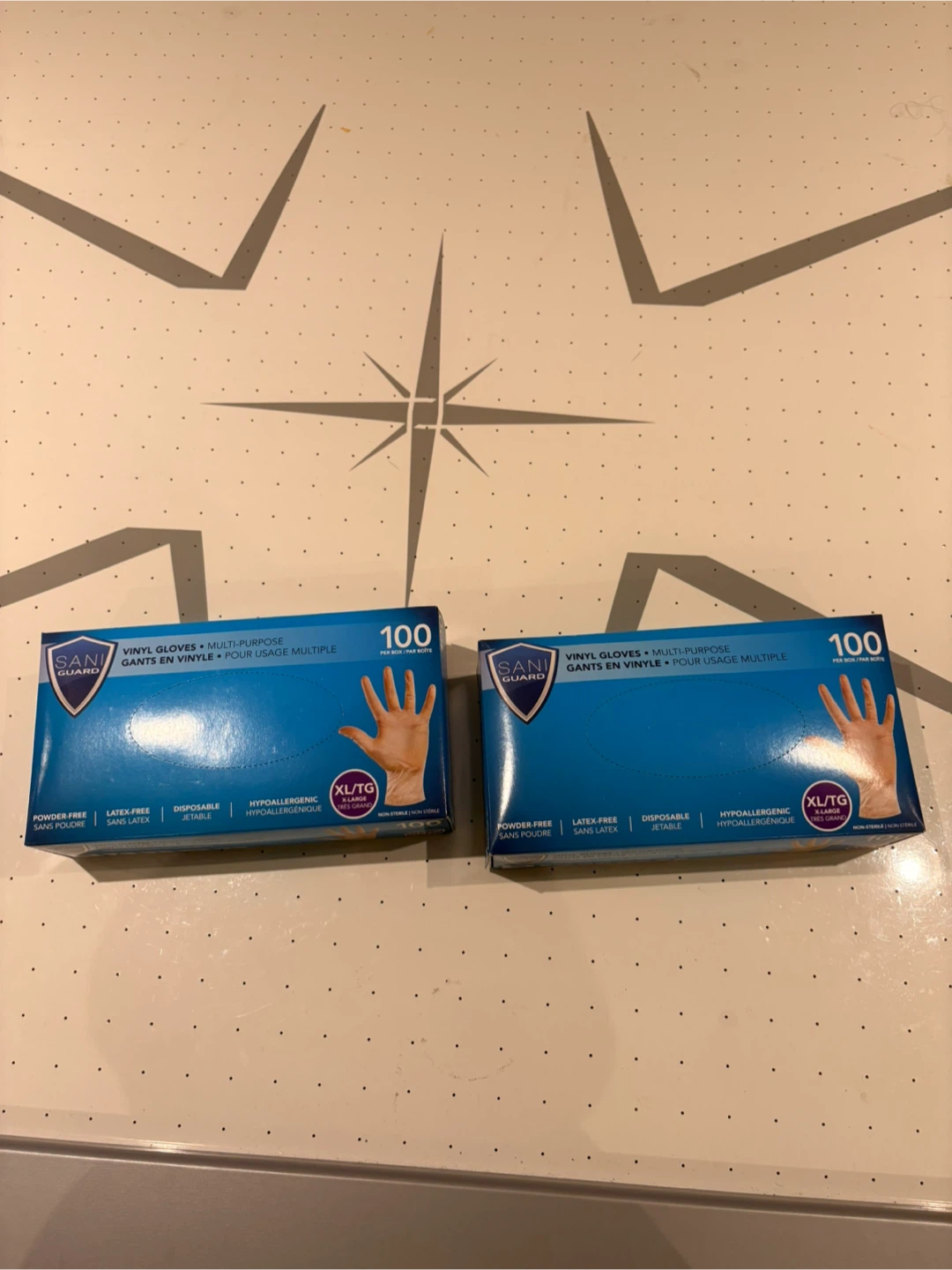 Sani Guard Vinyl Gloves XL 2 Boxes