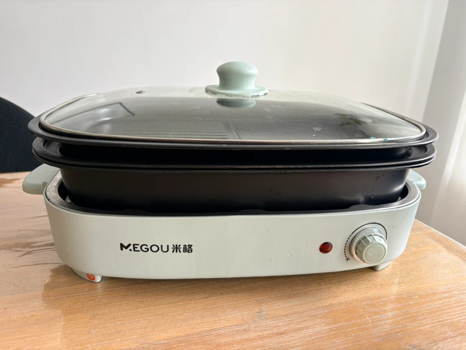 MEGOU Electric Multi-Cooker with bbq grill, pancake, soup pan - photo 5