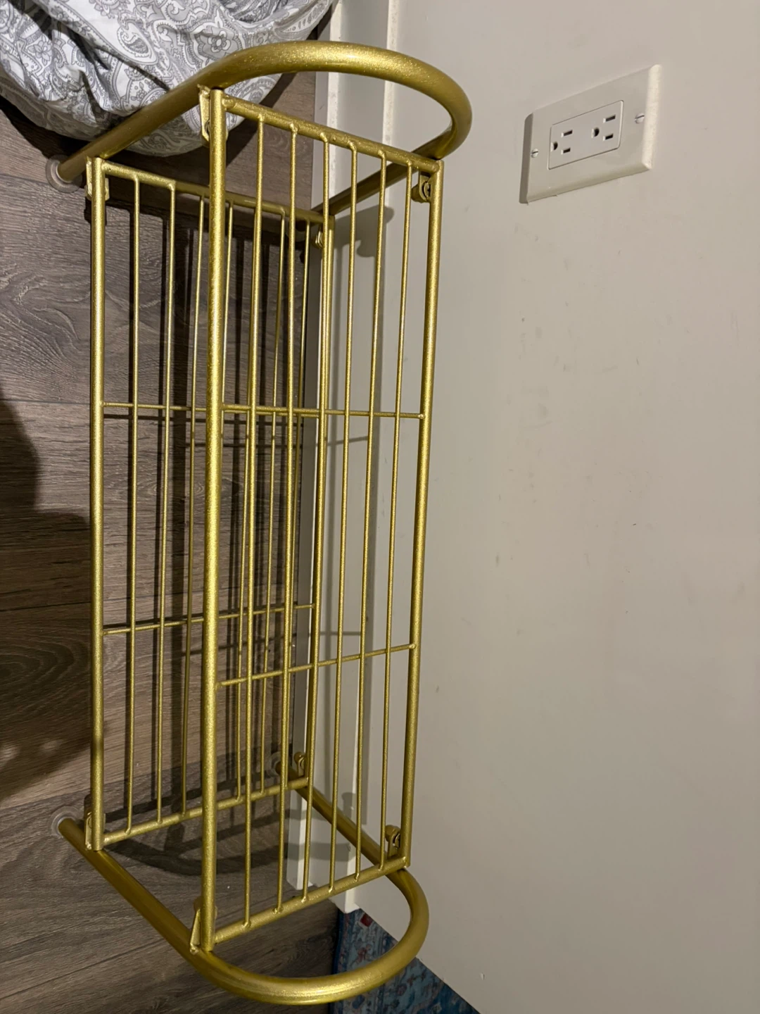 Gold Metal Two-Tier Shoe Rack - photo 3