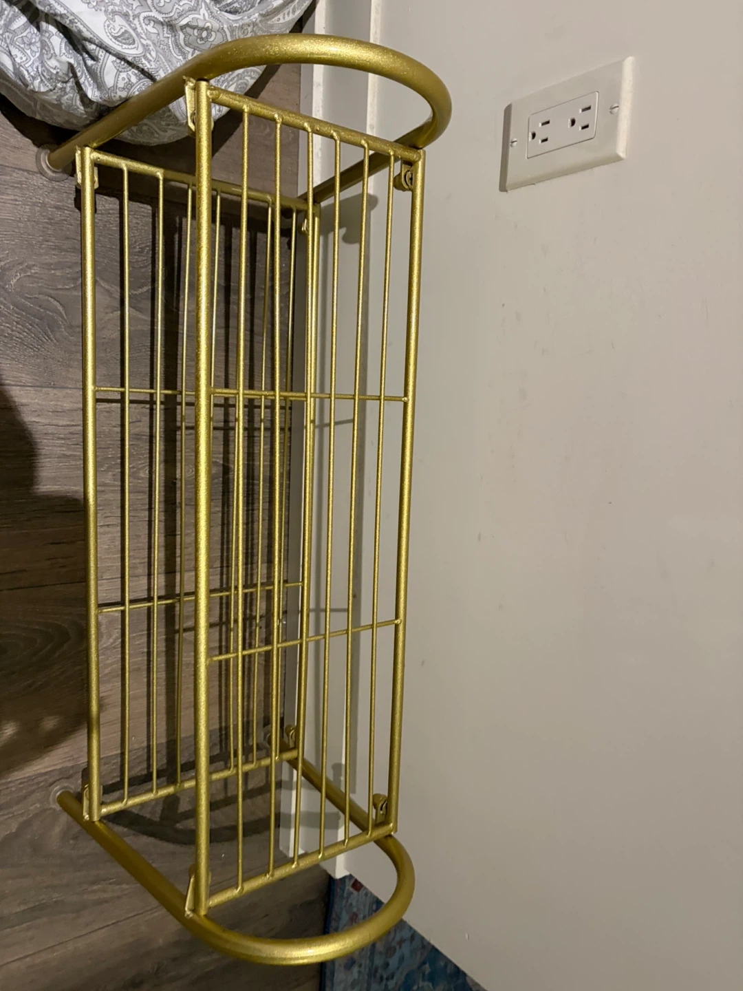 Gold Metal Two-Tier Shoe Rack - photo 4
