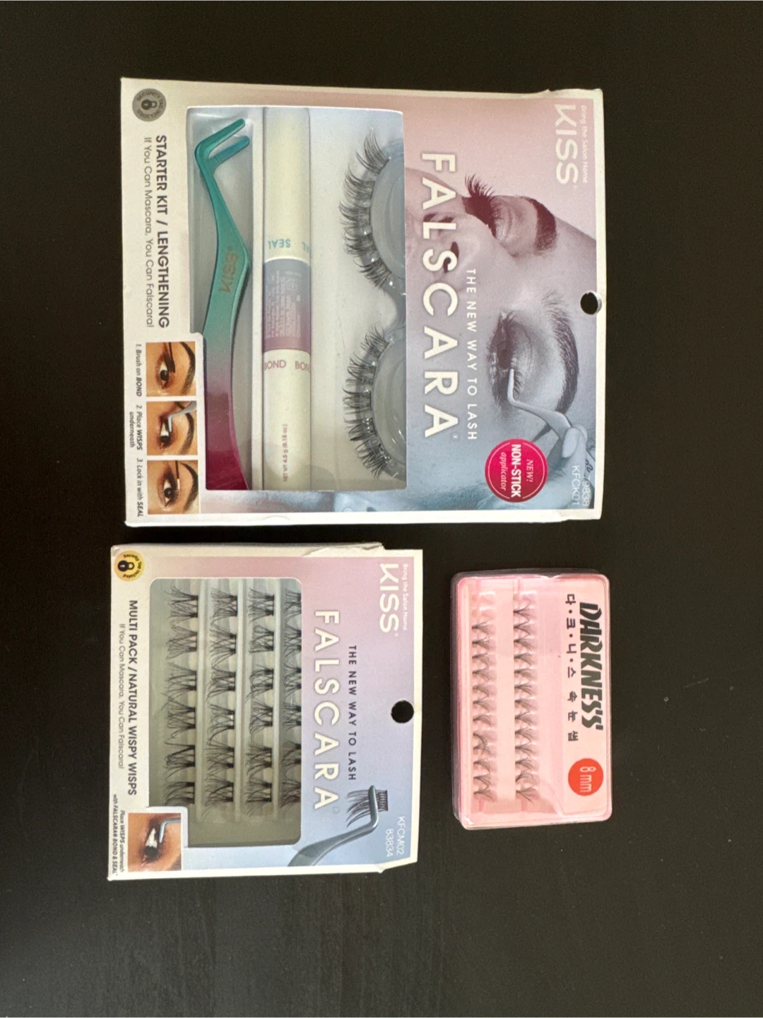 KISS Falscara Starter Kit and Multipack Set