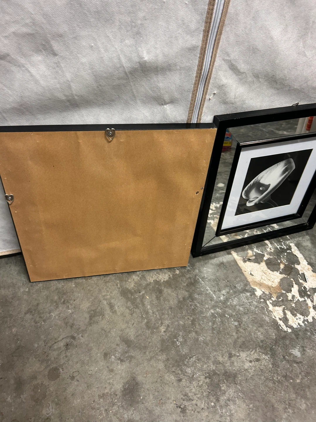 Set of 2 Black Framed Floral Mirror Wall Art - photo 4