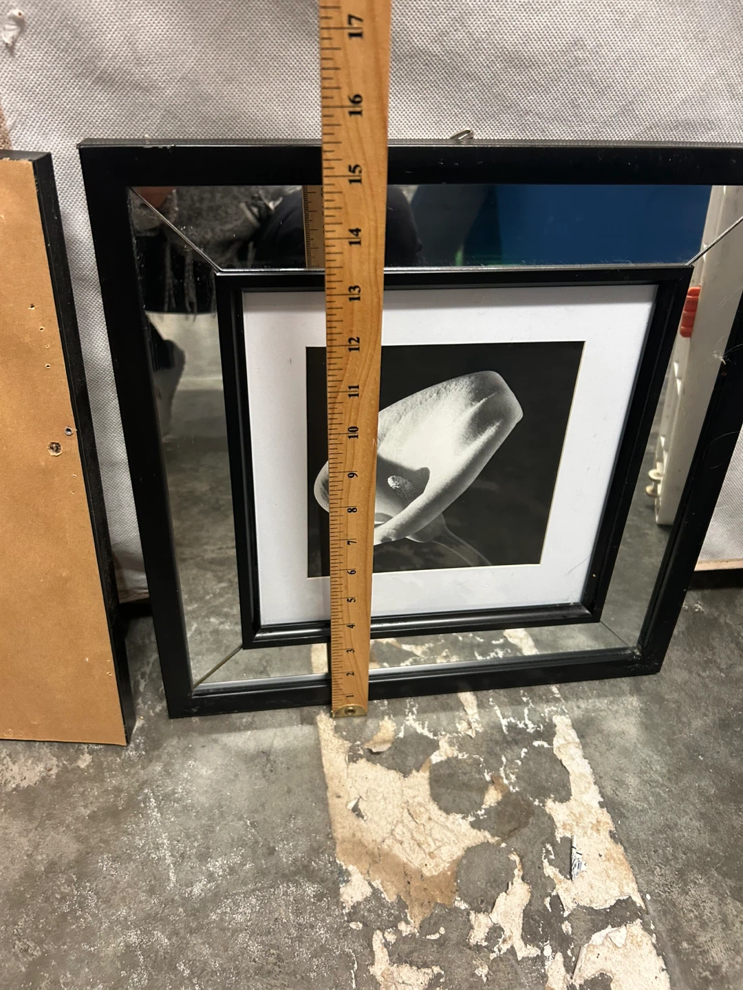 Set of 2 Black Framed Floral Mirror Wall Art - photo 5
