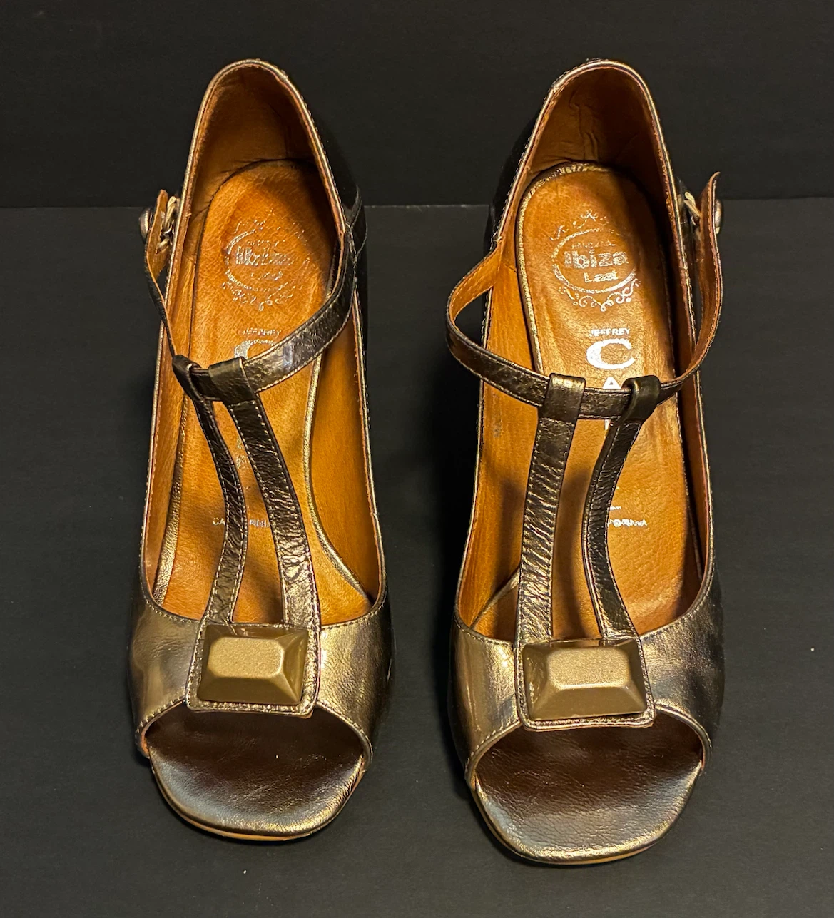 Jeffrey Campbell Ibiza Gold Heels