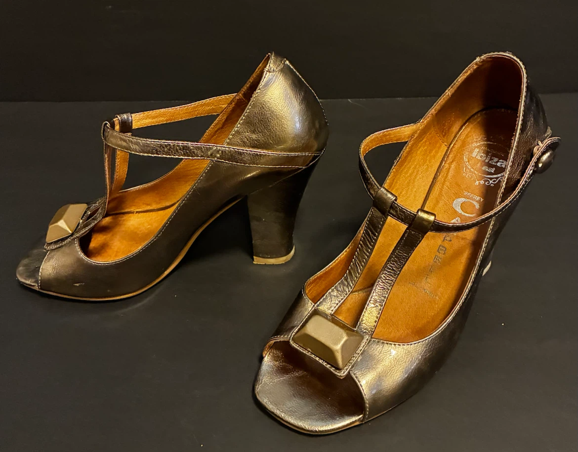 Jeffrey Campbell Ibiza Gold Heels - photo 2