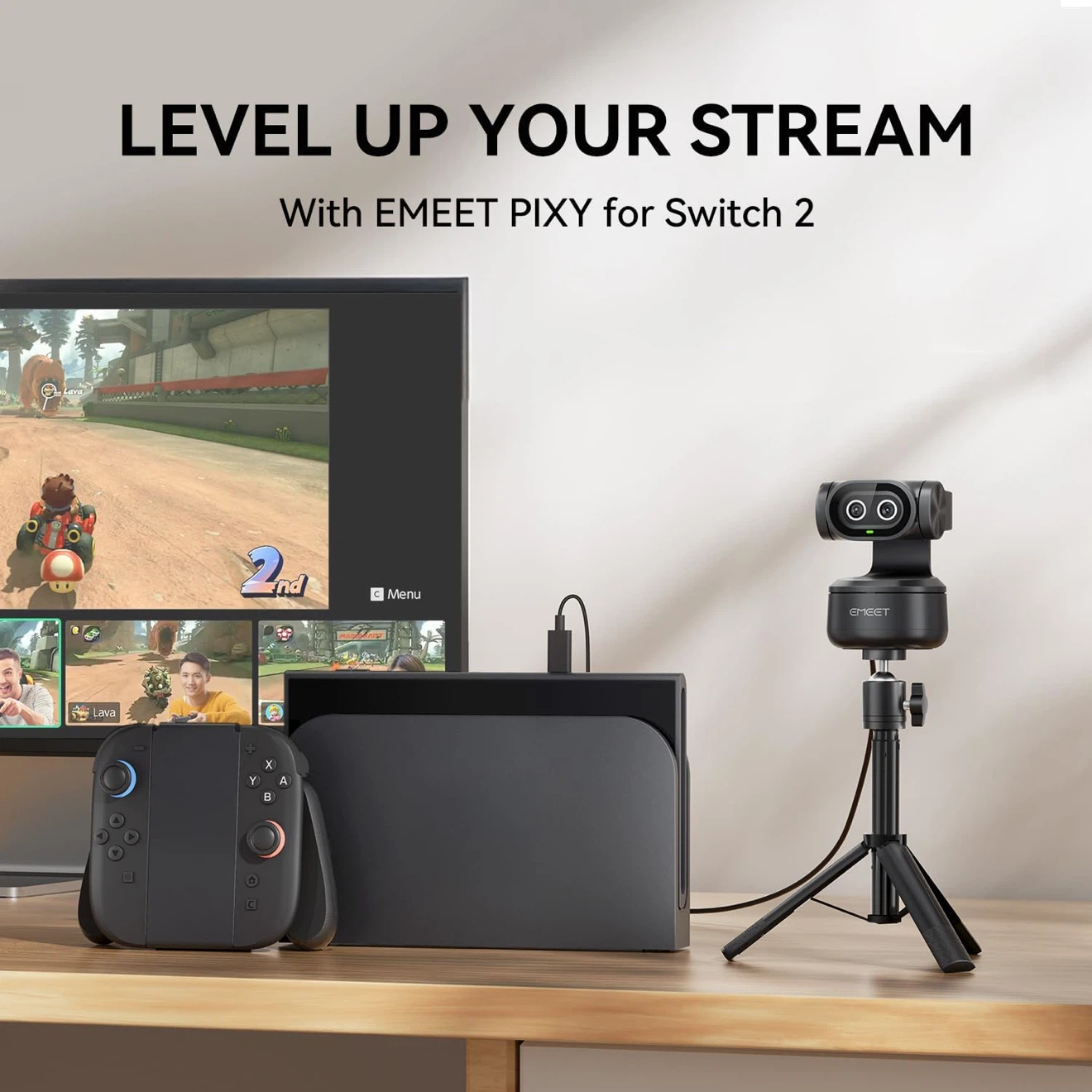 EMEET Pixy Dual-Camera PTZ 4K Webcam - photo 3