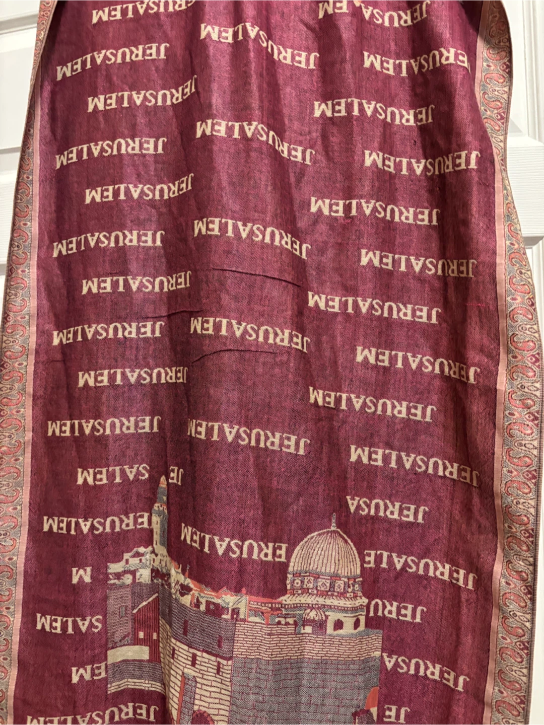 Jerusalem Print shawl. 100% cashmere - photo 3