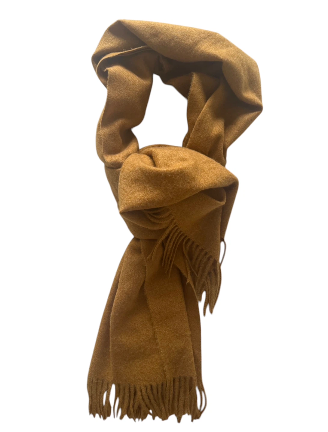 🏈Solid Mustard Wool-Blend Scarf - photo 2