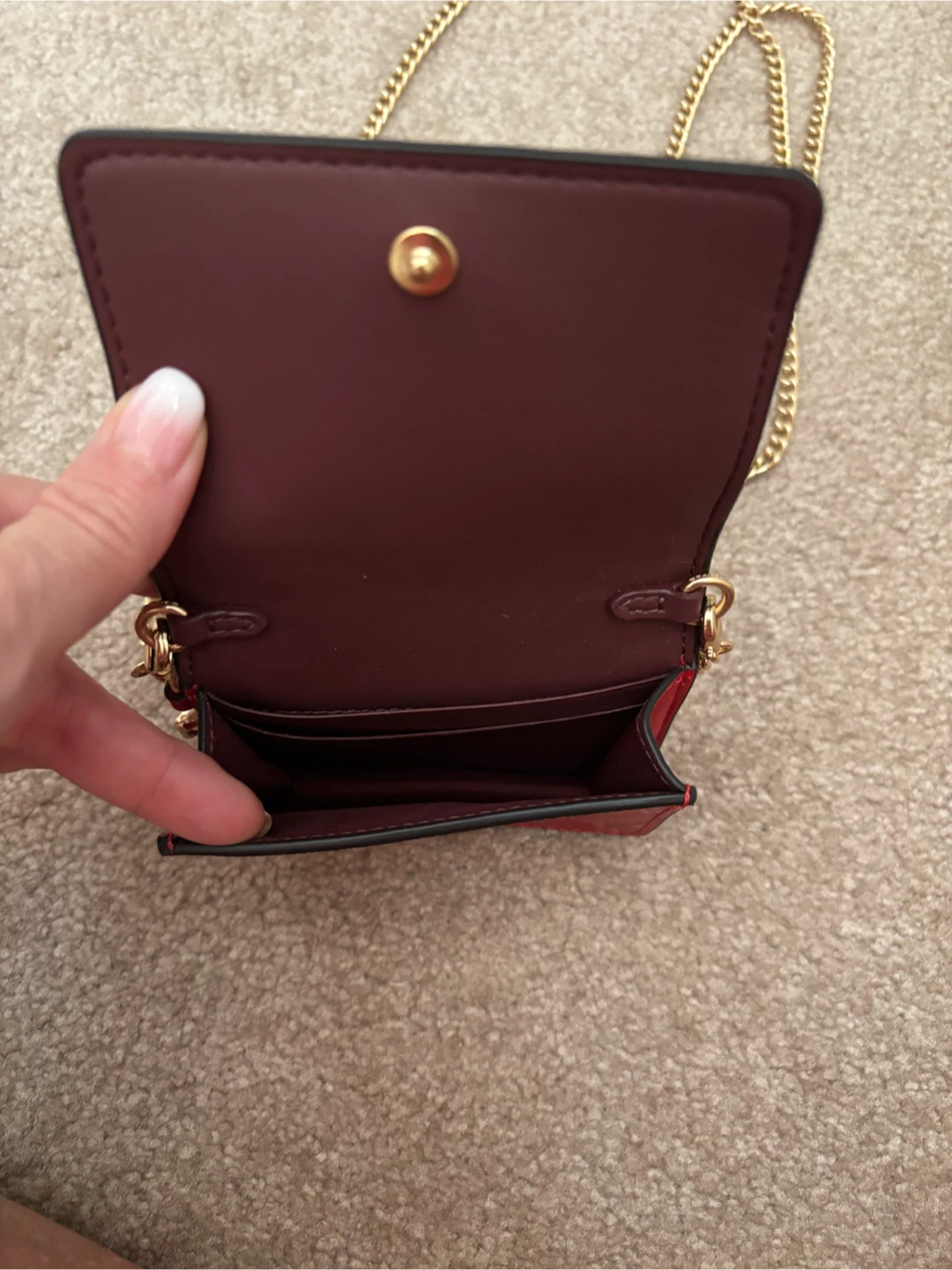 Coach Red Patent Signature Crossbody Bag - photo 2