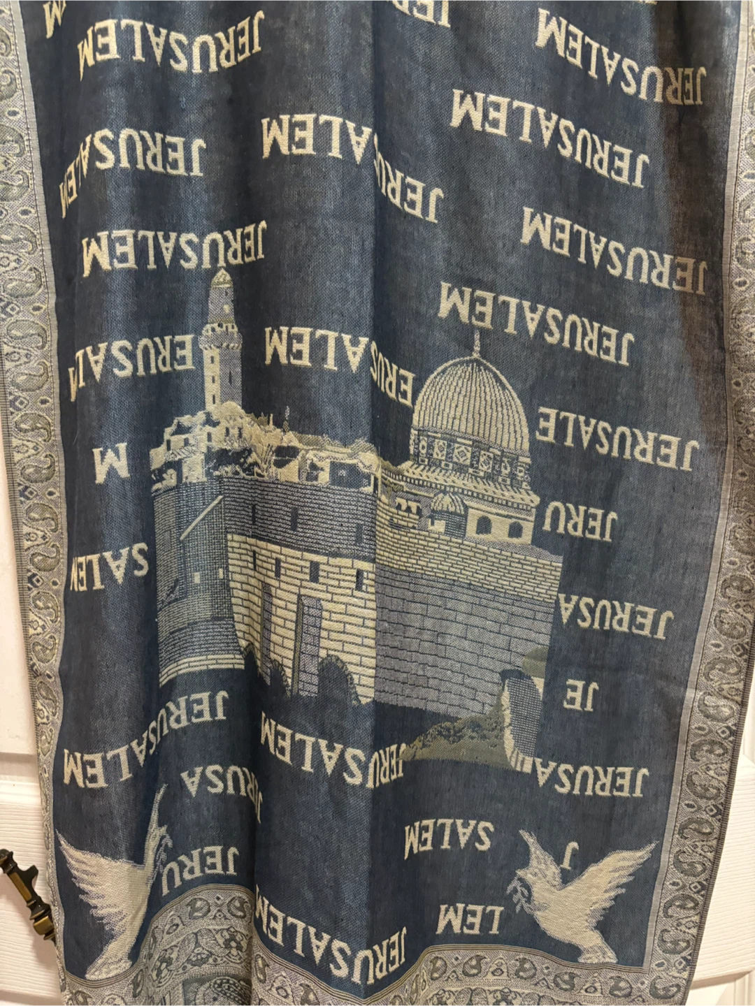 Jerusalem Print 100% Cashmere Scarf