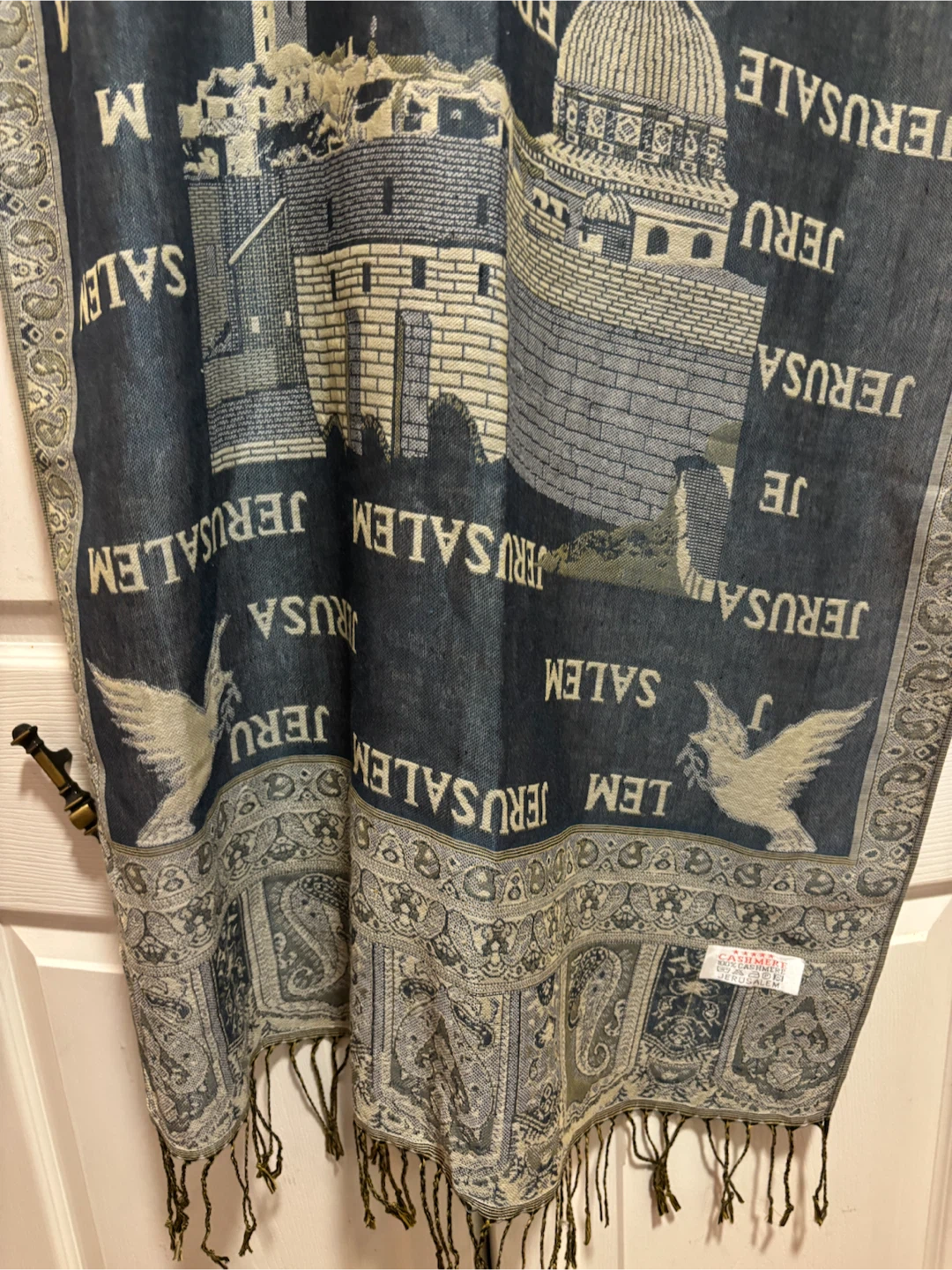 Jerusalem Print 100% Cashmere Scarf - photo 2