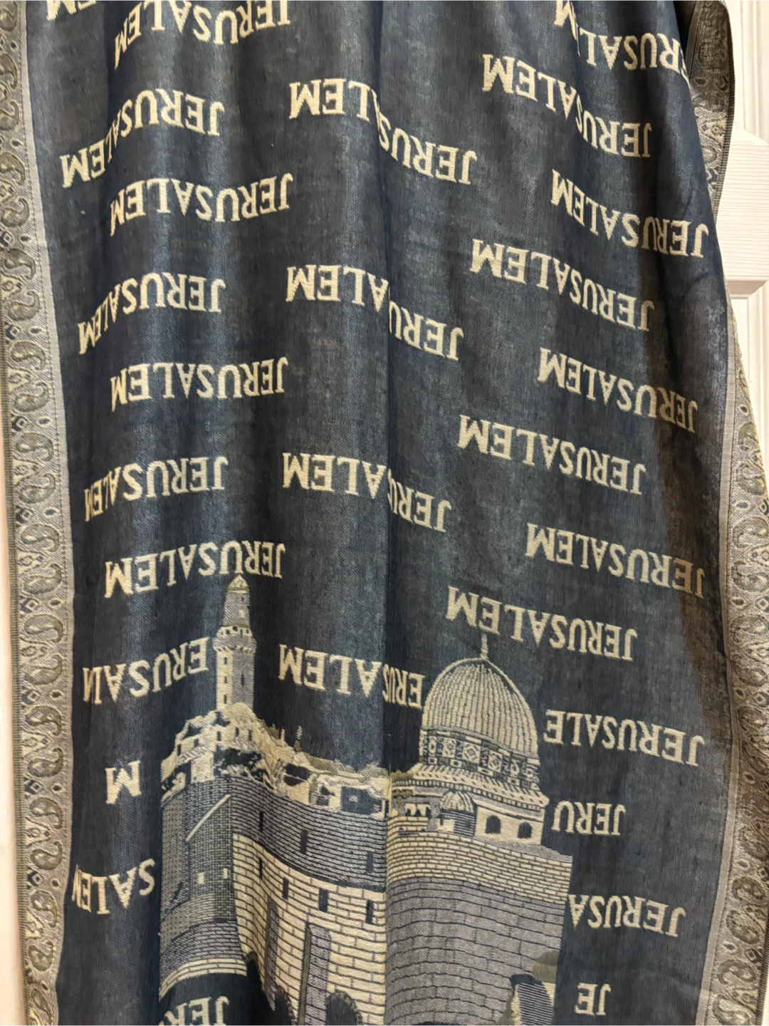 Jerusalem Print 100% Cashmere Scarf - photo 3