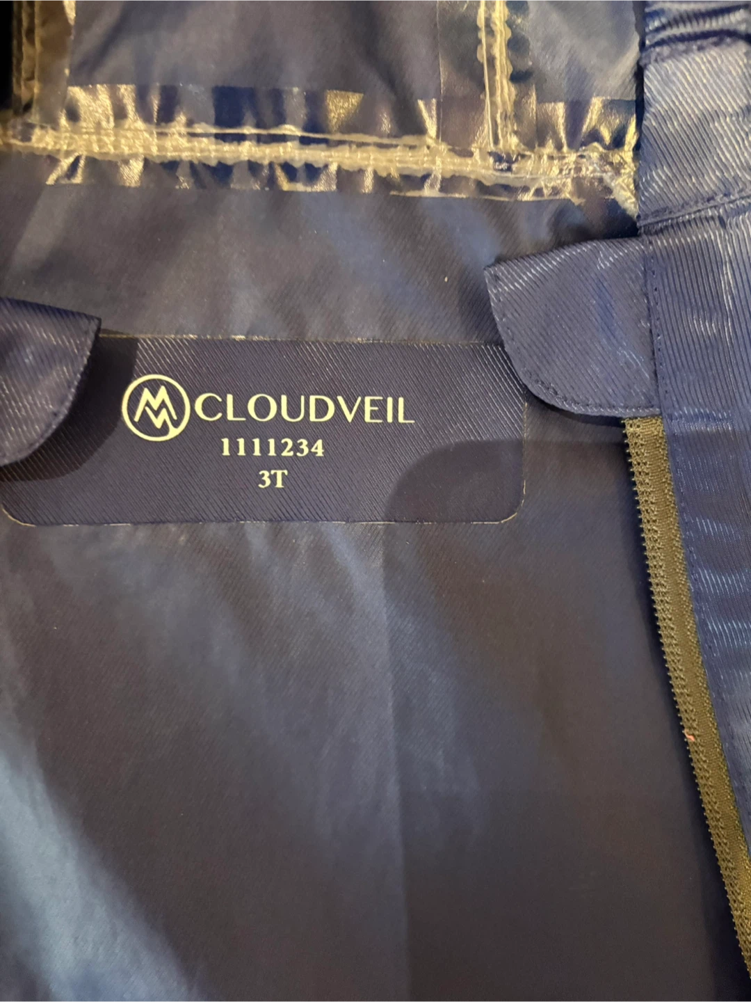 Cloudveil Toddler Rain Suit - Blue, 3T - photo 2