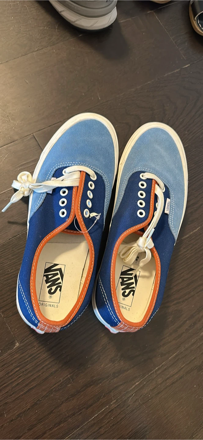 Vans Originals Shoes Blue and Orange