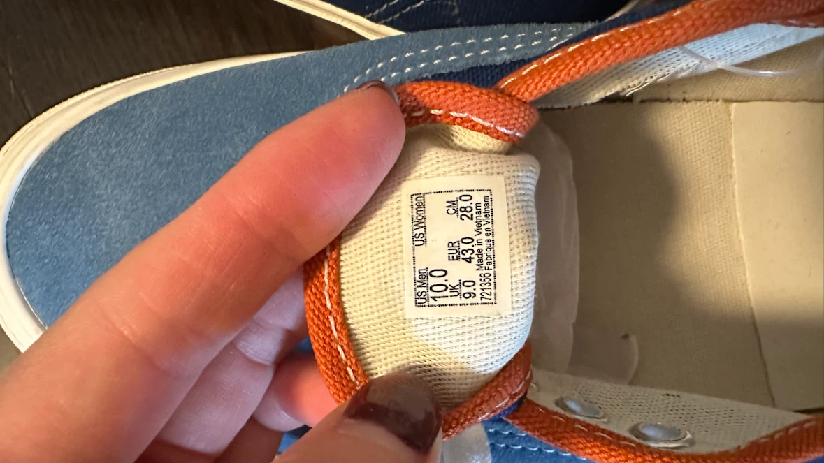 Vans Originals Shoes Blue and Orange - photo 2