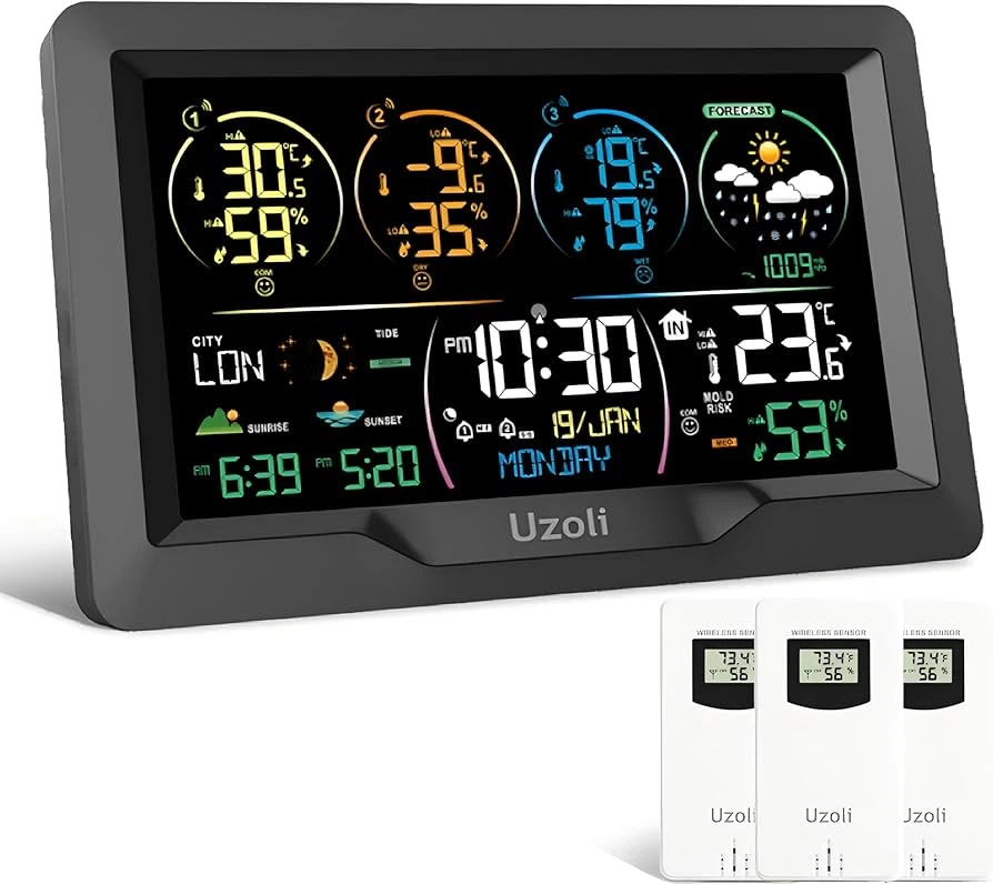 Uzoli Wireless Weather Station EM3390