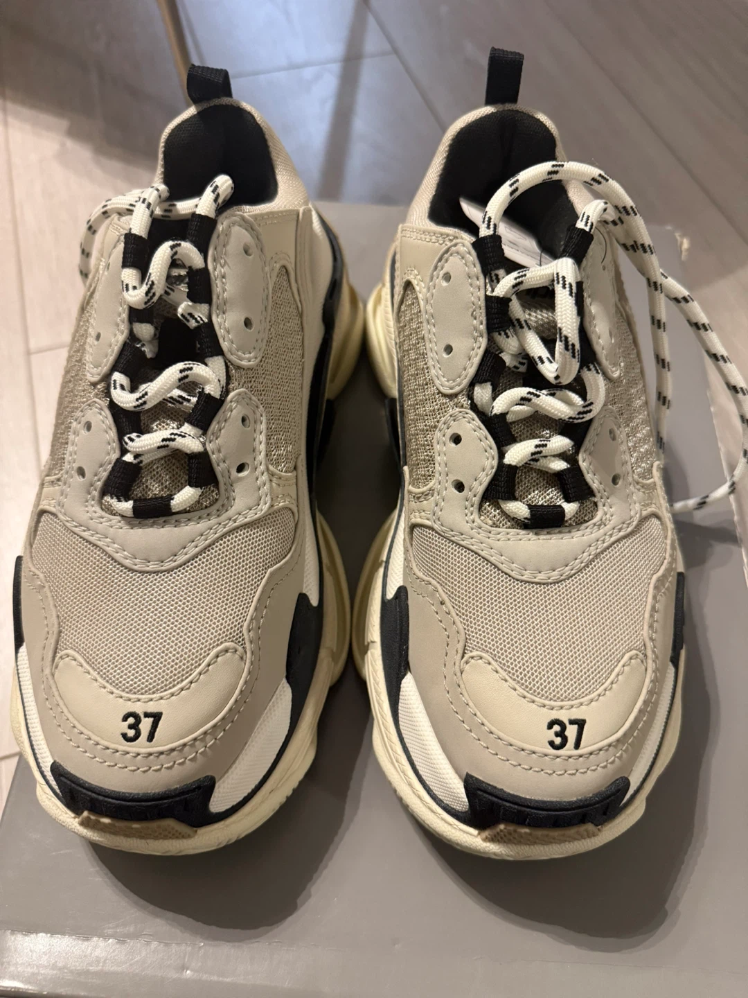 Balenciaga Triple S Sneakers - Beige