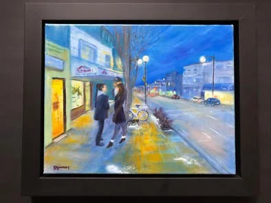 Original art, 11x14 oil on canvas by Calgary Artist, framed