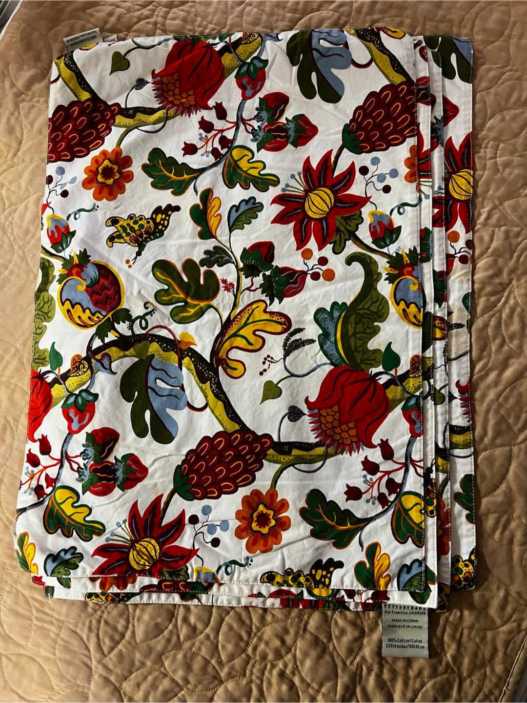 🏈 Pottery Barn Floral Placemats - photo 3