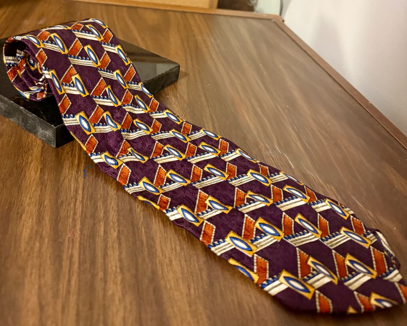 Italian Silk Vintage Tie Set From The 90s | Art-Deco Inspired - photo 4