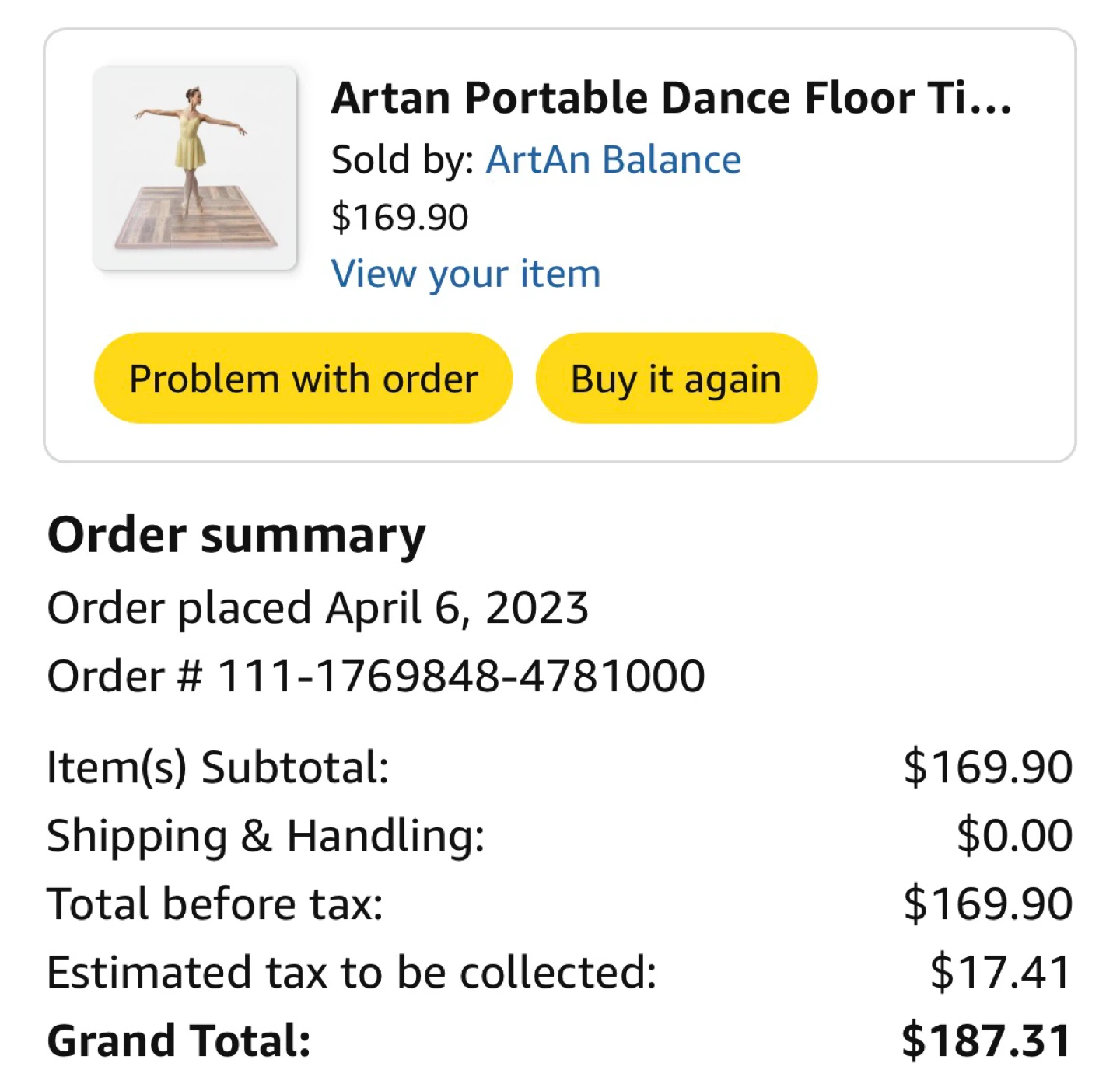 🏈 Interlocking Dance Floor Tiles 6-Pack - photo 2