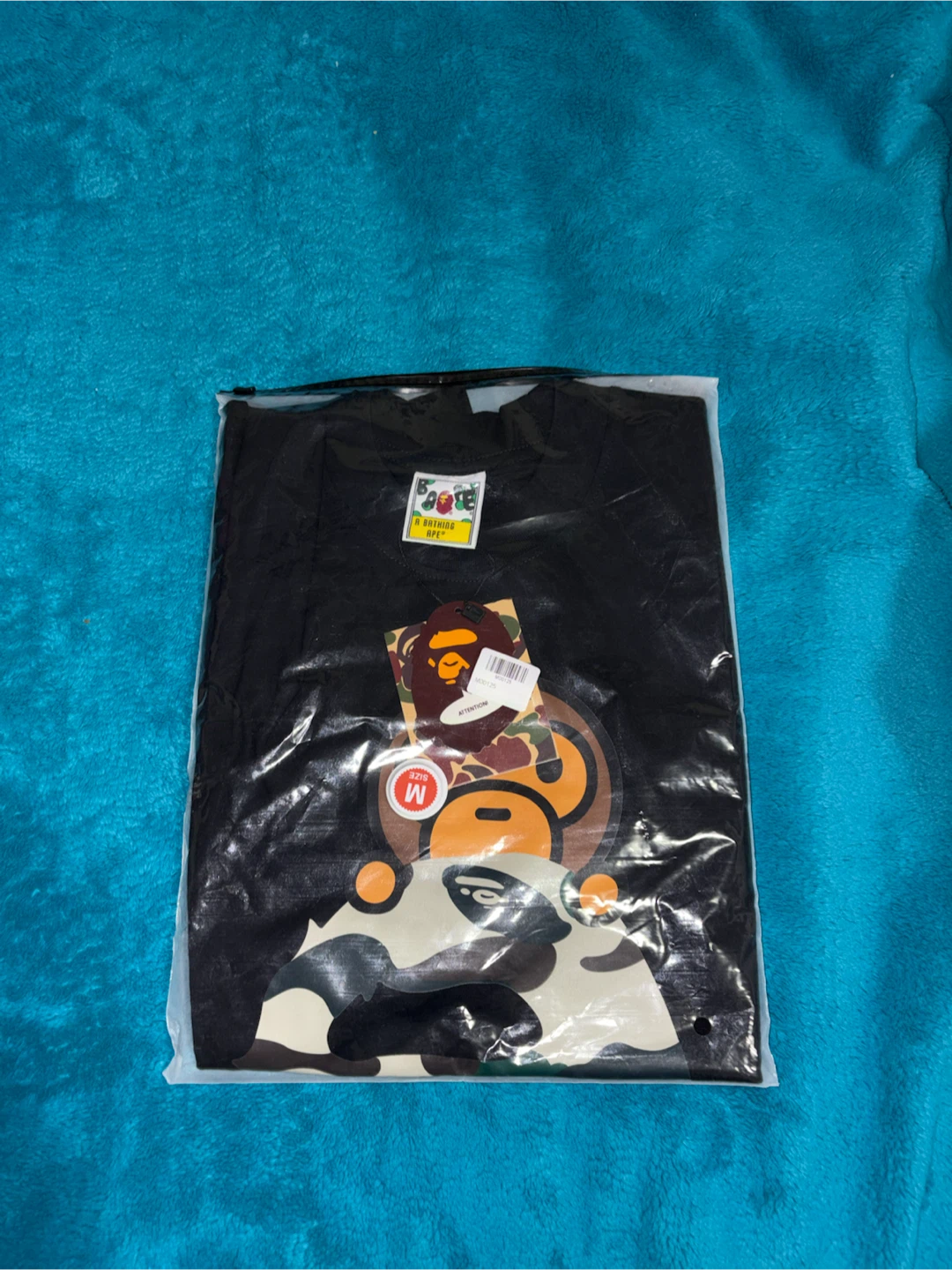 Bathing Ape Black mini milo Graphic T-Shirt