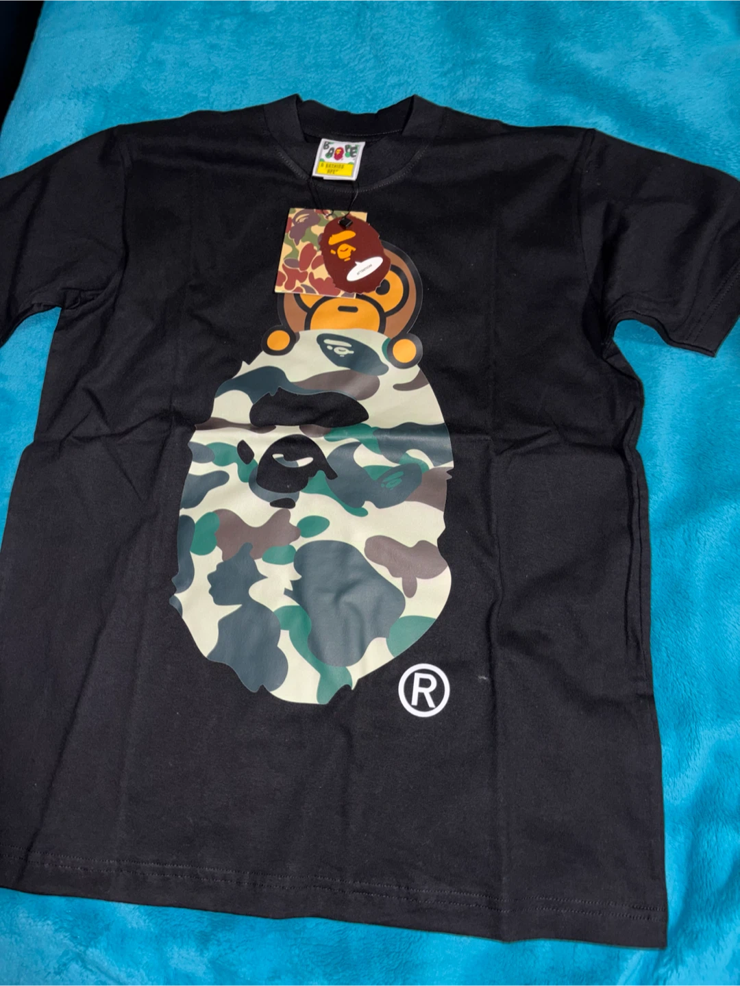 Bathing Ape Black mini milo Graphic T-Shirt - photo 2
