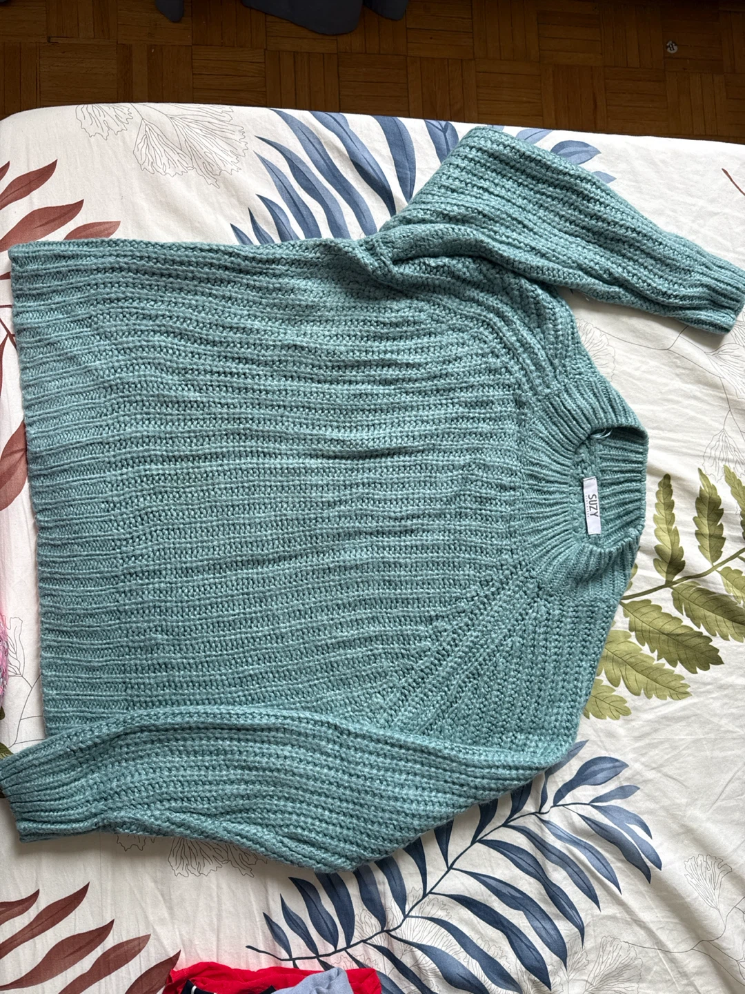 Suzy Shier Ribbed Knit Sweater