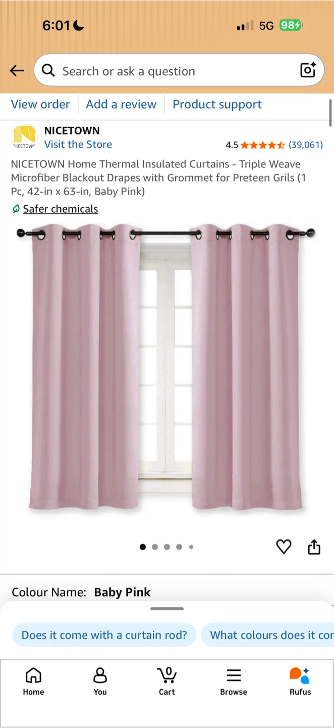 Pink Curtains