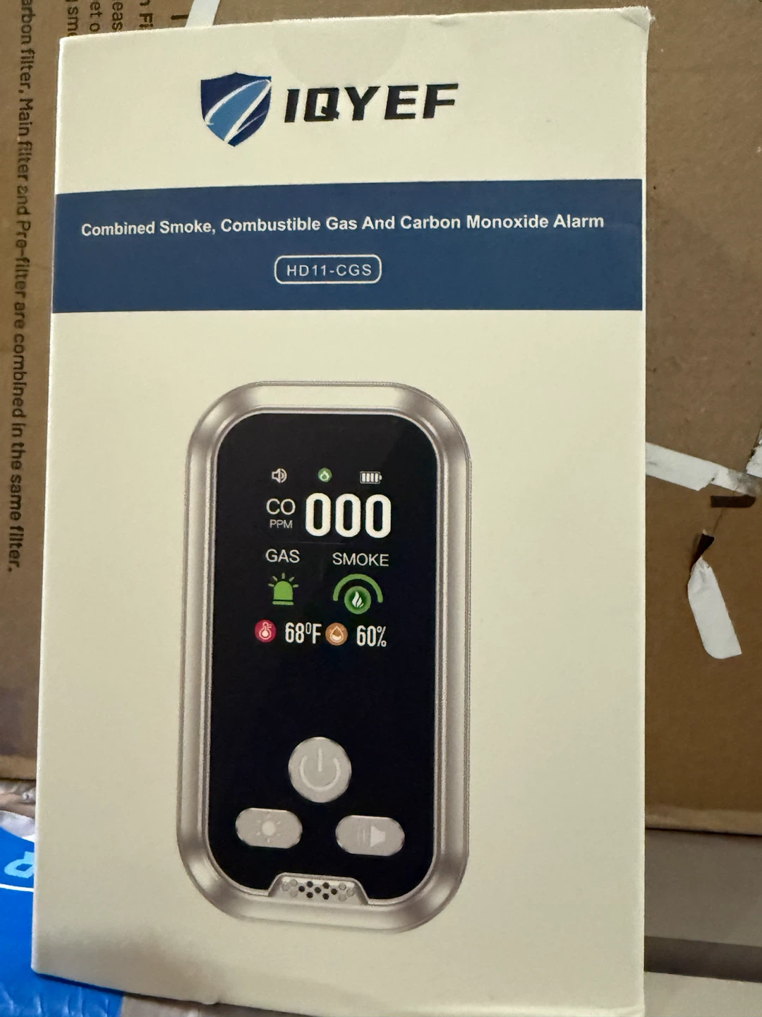 IQYEF Combined Smoke, Gas, and CO Alarm HD11-CGS - photo 2