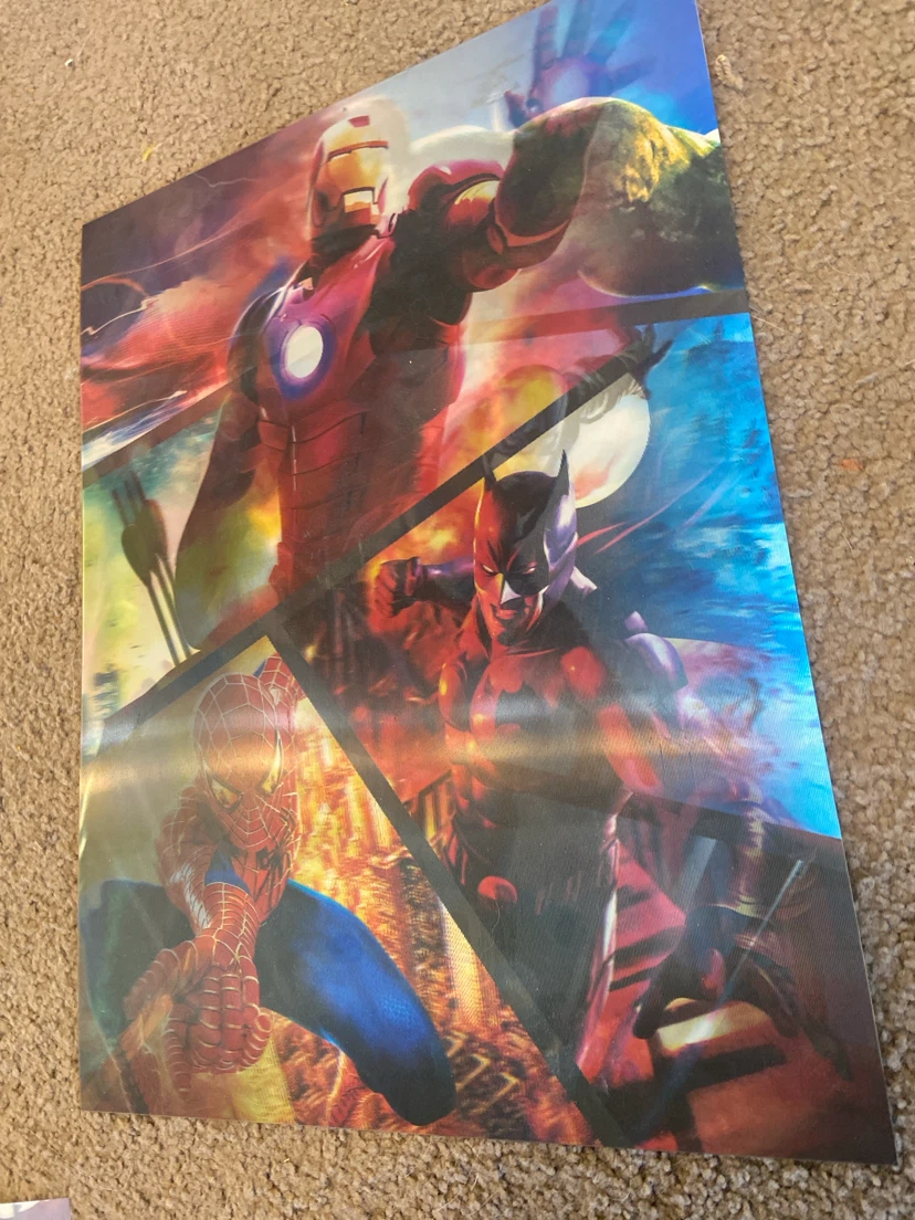 Set of 3 Superhero and Anime Posters - photo 4