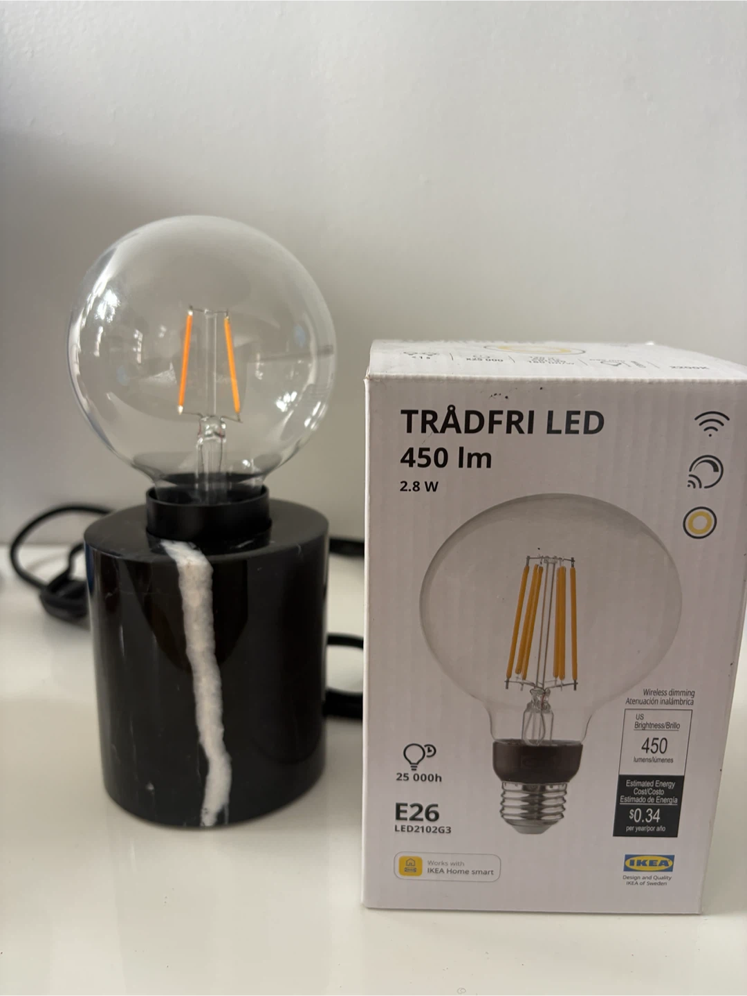 IKEA Marble Base Table Lamp - photo 2