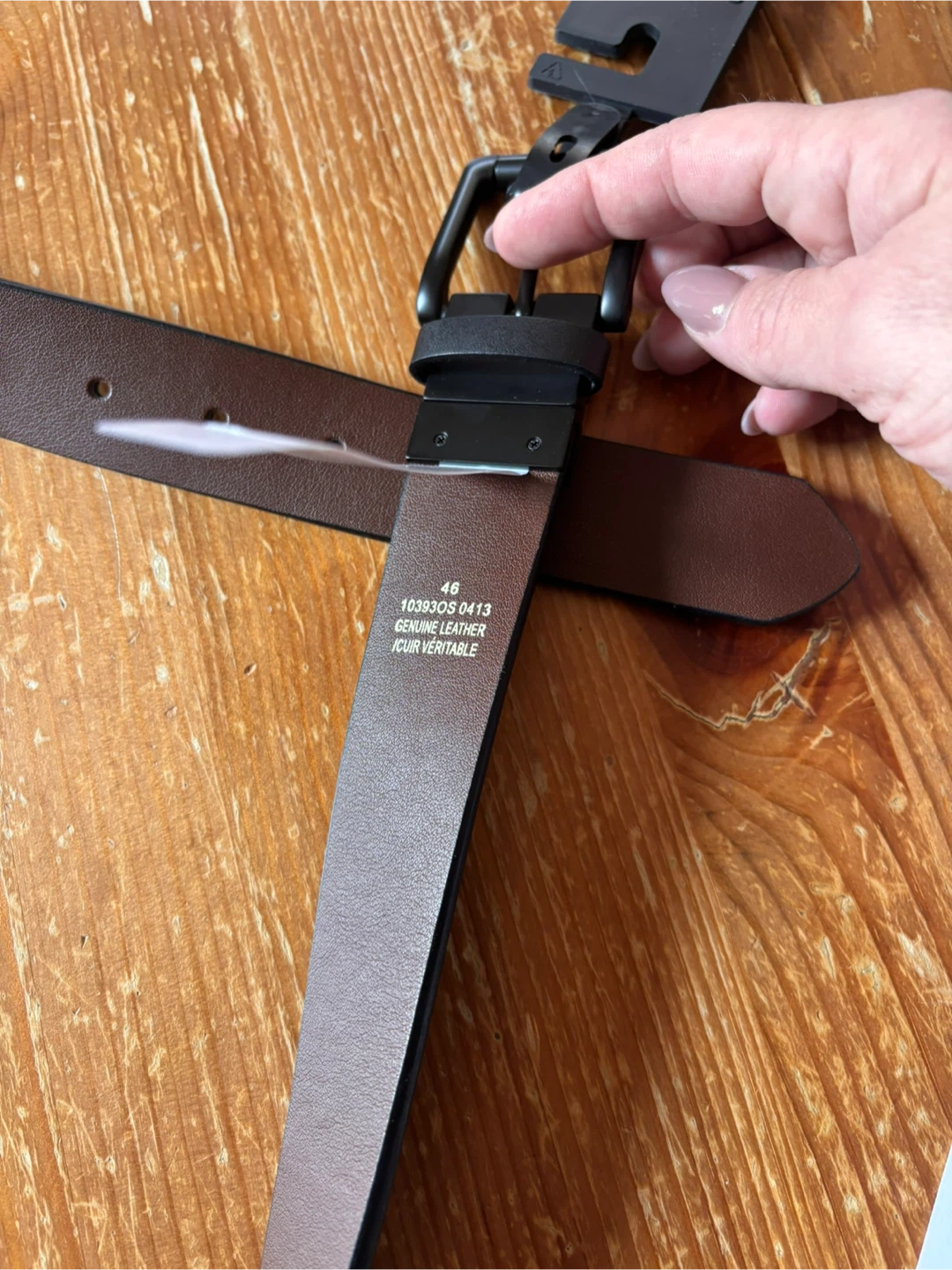 Britches Reversible Genuine Leather Belt Size 46 - photo 3
