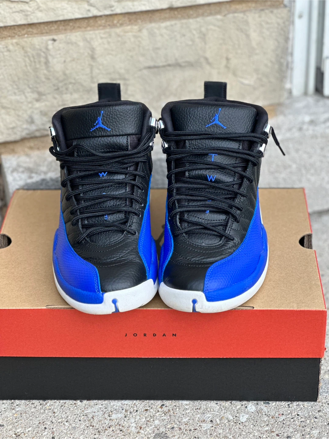 Jordan 12 Retro Black and Blue - photo 2