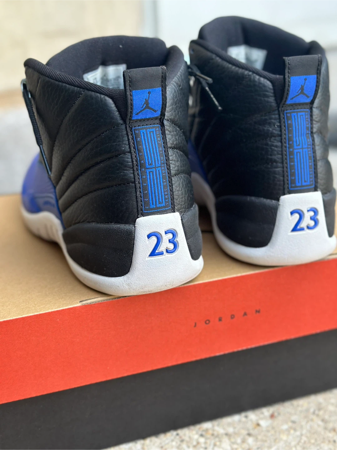 Jordan 12 Retro Black and Blue - photo 4