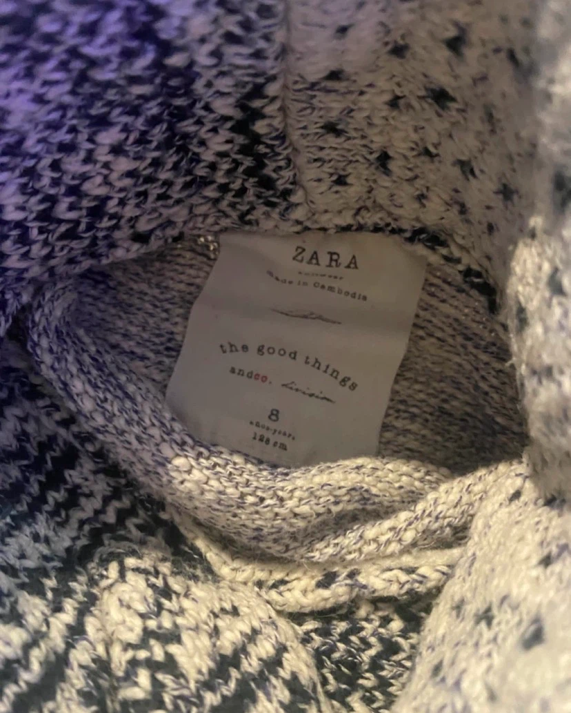 🏈 EUC Boys Winter Zara Knit Reindeer Sweater Size 8 🏈 - photo 3