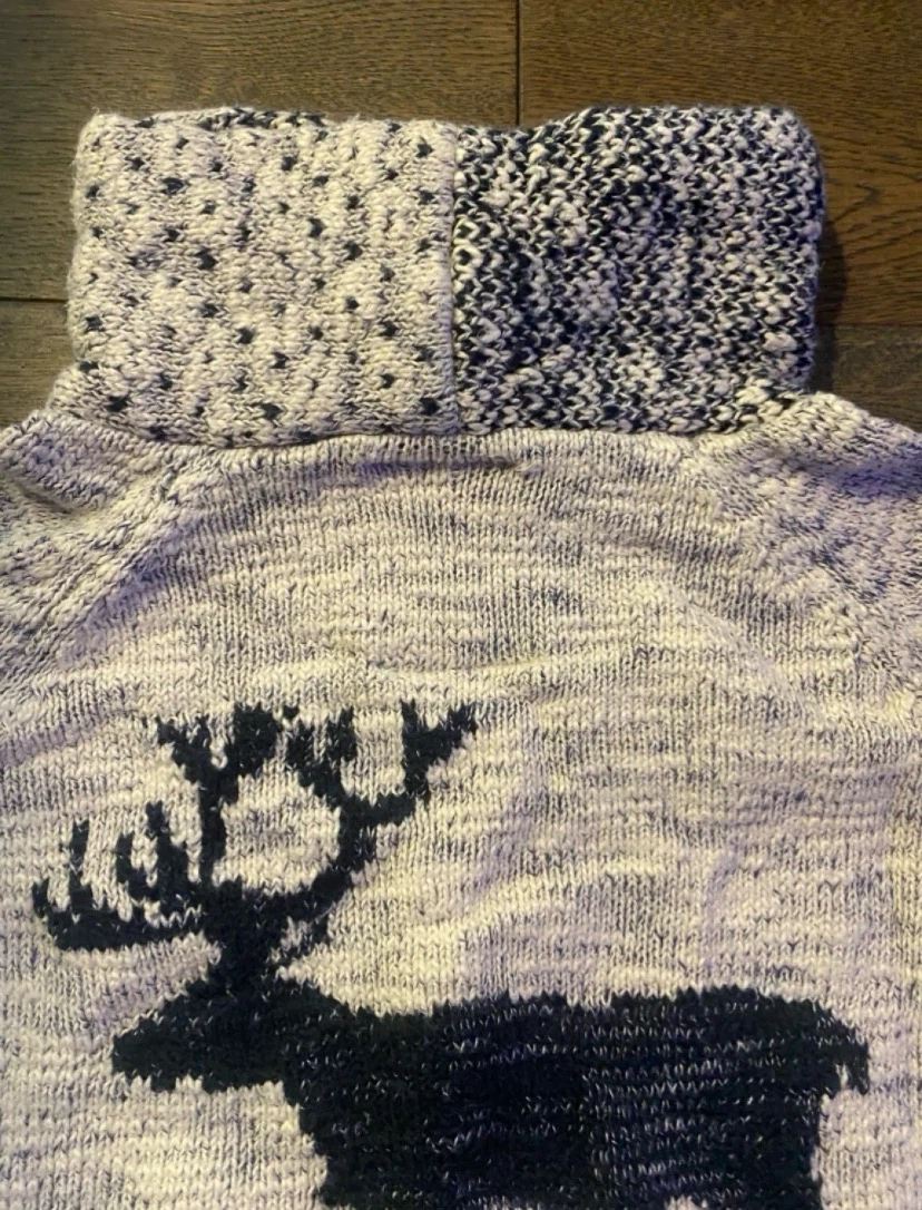 🏈 EUC Boys Winter Zara Knit Reindeer Sweater Size 8 🏈 - photo 5
