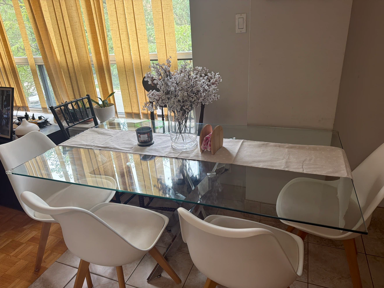 Glass Top Dining Table - photo 2