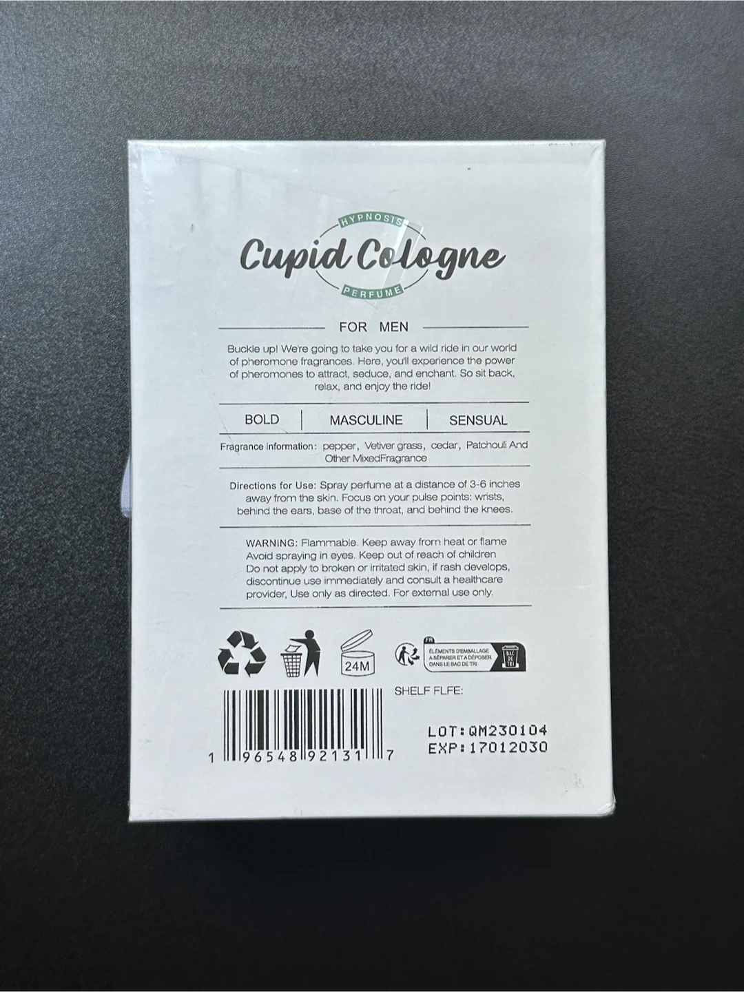 Cupid Cologne Hypnosis Pheromone Spray 50ml – New - photo 2